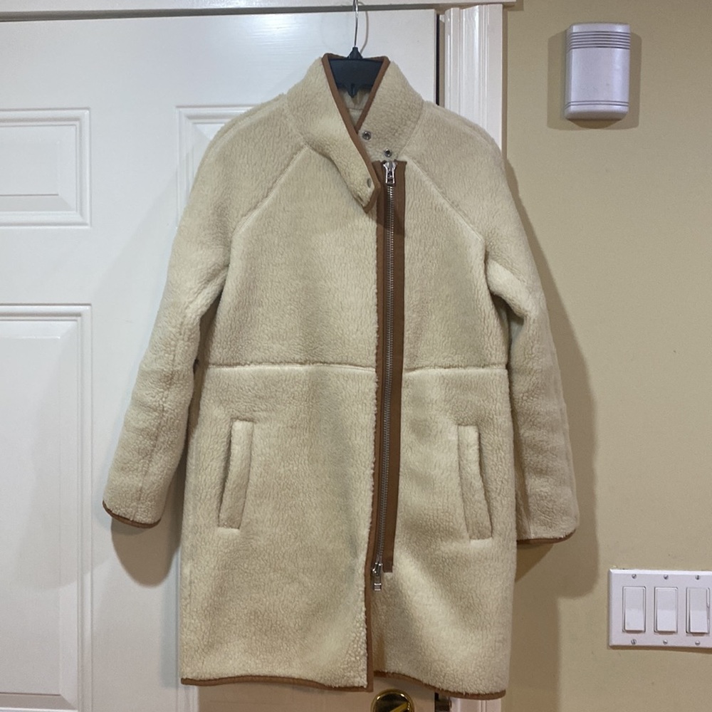 New Madewell Sherpa Estate Cocoon coat jacket - Picture 9 of 11